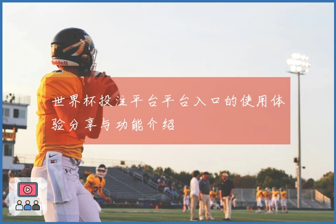 世界杯投注平台平台入口的使用体验分享与功能介绍