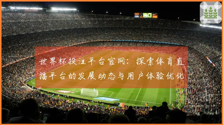 世界杯投注平台官网：探索体育直播平台的发展动态与用户体验优化